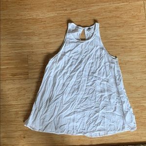 White high neck tank